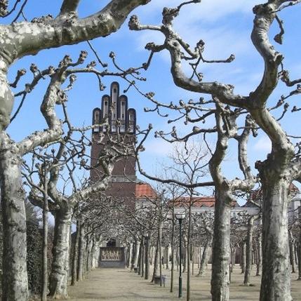 Paarspaziergang durch Darmstadt