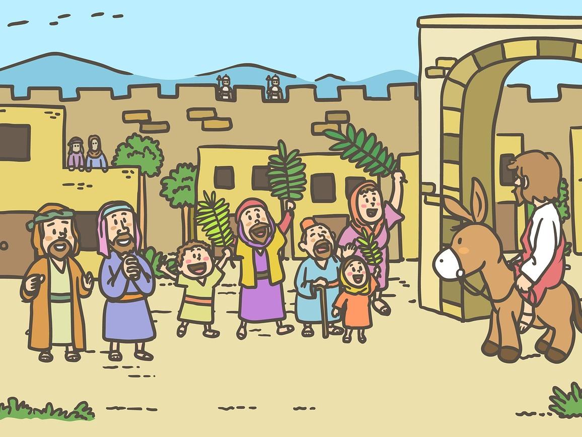 Wir feiern an Palmsonntag den Einzug von Jesus in Jerusalem (c) Pixabay