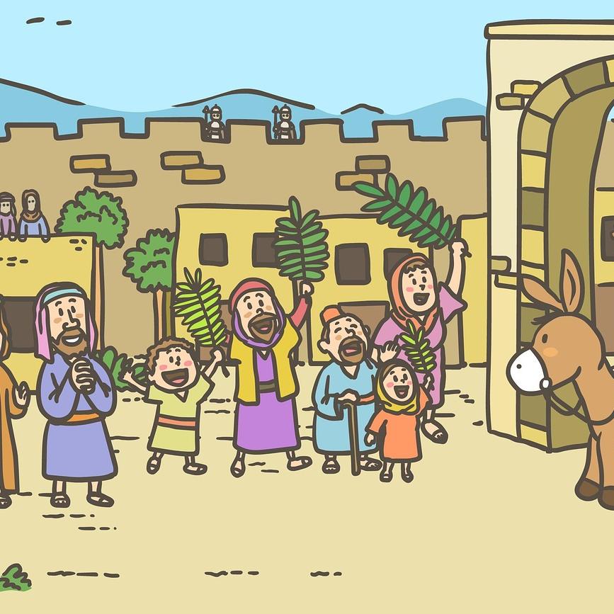 Wir feiern an Palmsonntag den Einzug von Jesus in Jerusalem