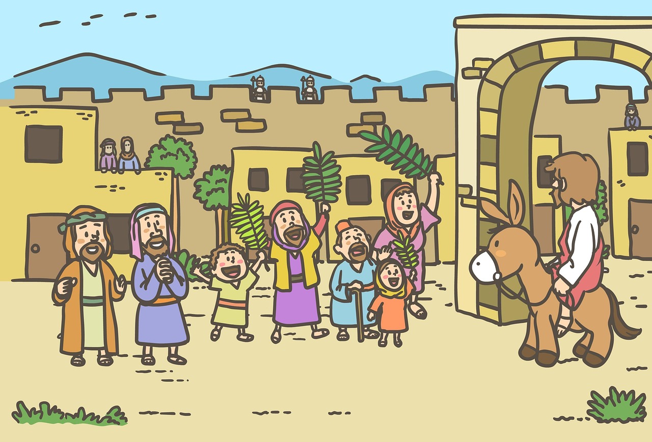 Wir feiern an Palmsonntag den Einzug von Jesus in Jerusalem (c) Pixabay