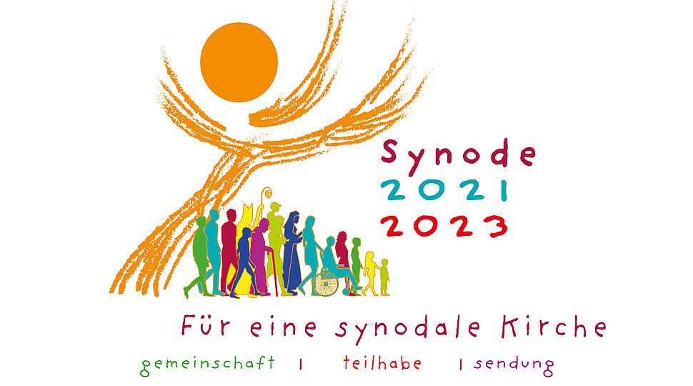 Papst Franziskus (c) Logo Weltbischofssynode 2021-2023