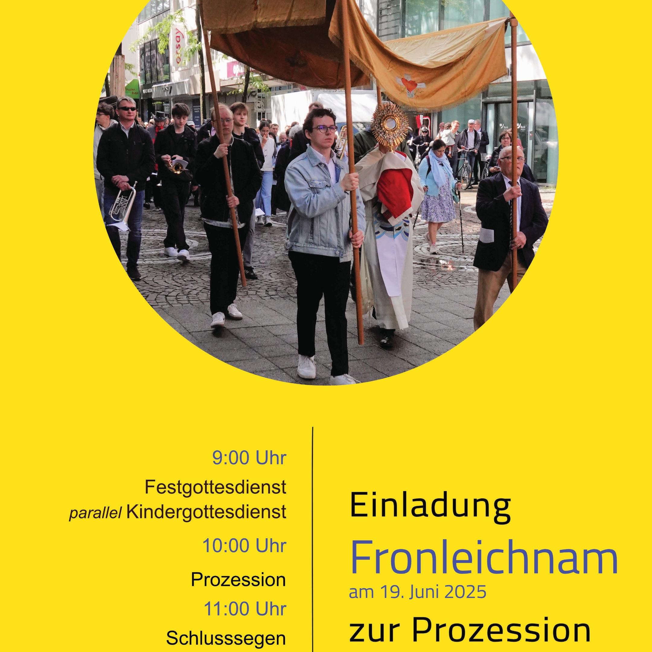 Plakat Fronleichnam 2025