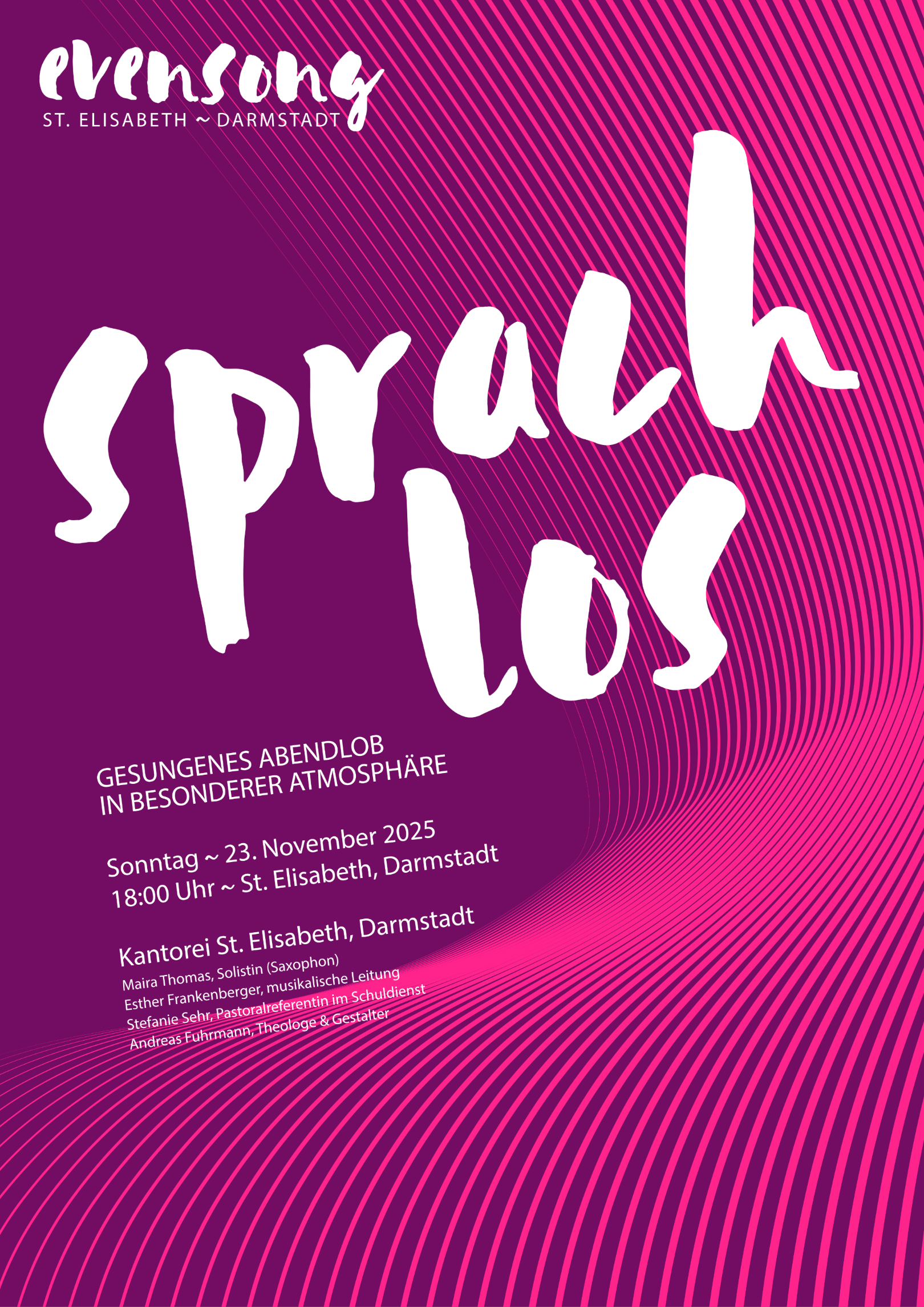 Plakate Evensong November 2025 (c) Andreas Fuhrmann