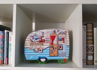 Eine Sammlung schöner Momente in der Wohnwagen-Box