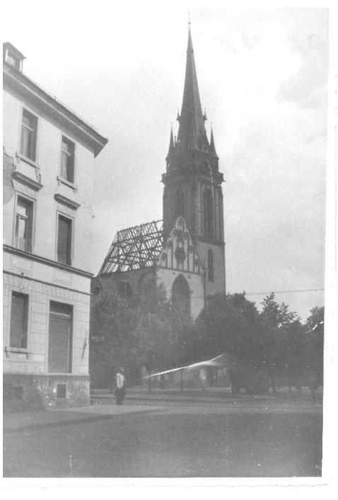 Zerstörte St. Elisabeth Kirche (c) Pfarrei St. Elisabeth