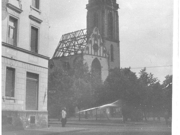 Zerstörte St. Elisabeth Kirche