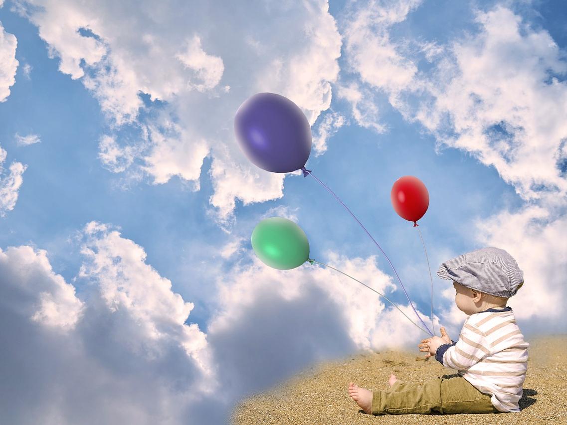 Der Luftballon zeigt uns die unsichtbaren Bewegungen der Luft (c) Pixabay