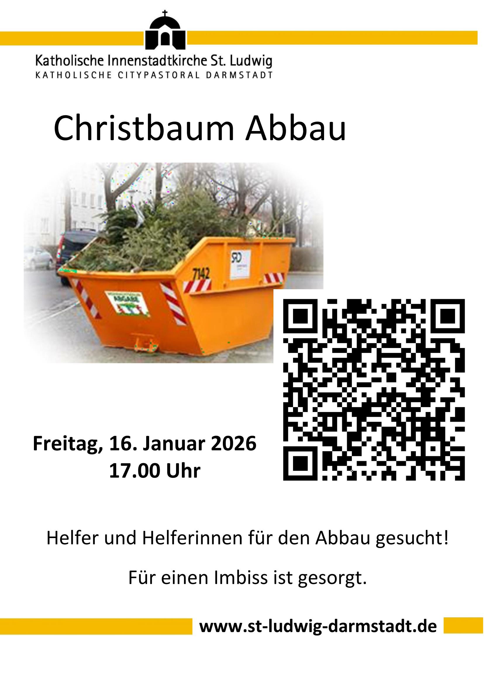 Christbaumaktion_abbau 2026 (c) St.Ludwig Darmstadt