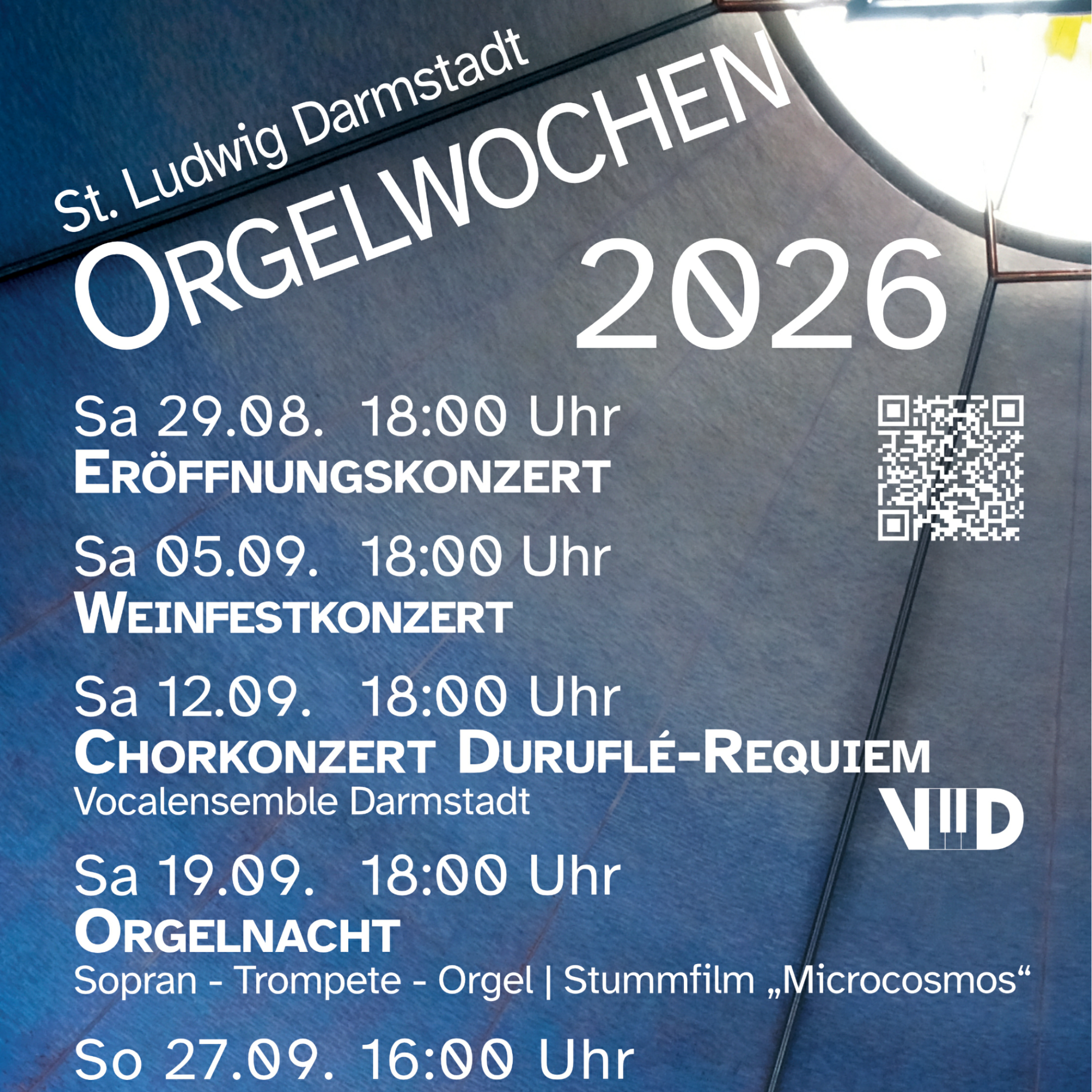 Plakat Orgelwochen 2026
