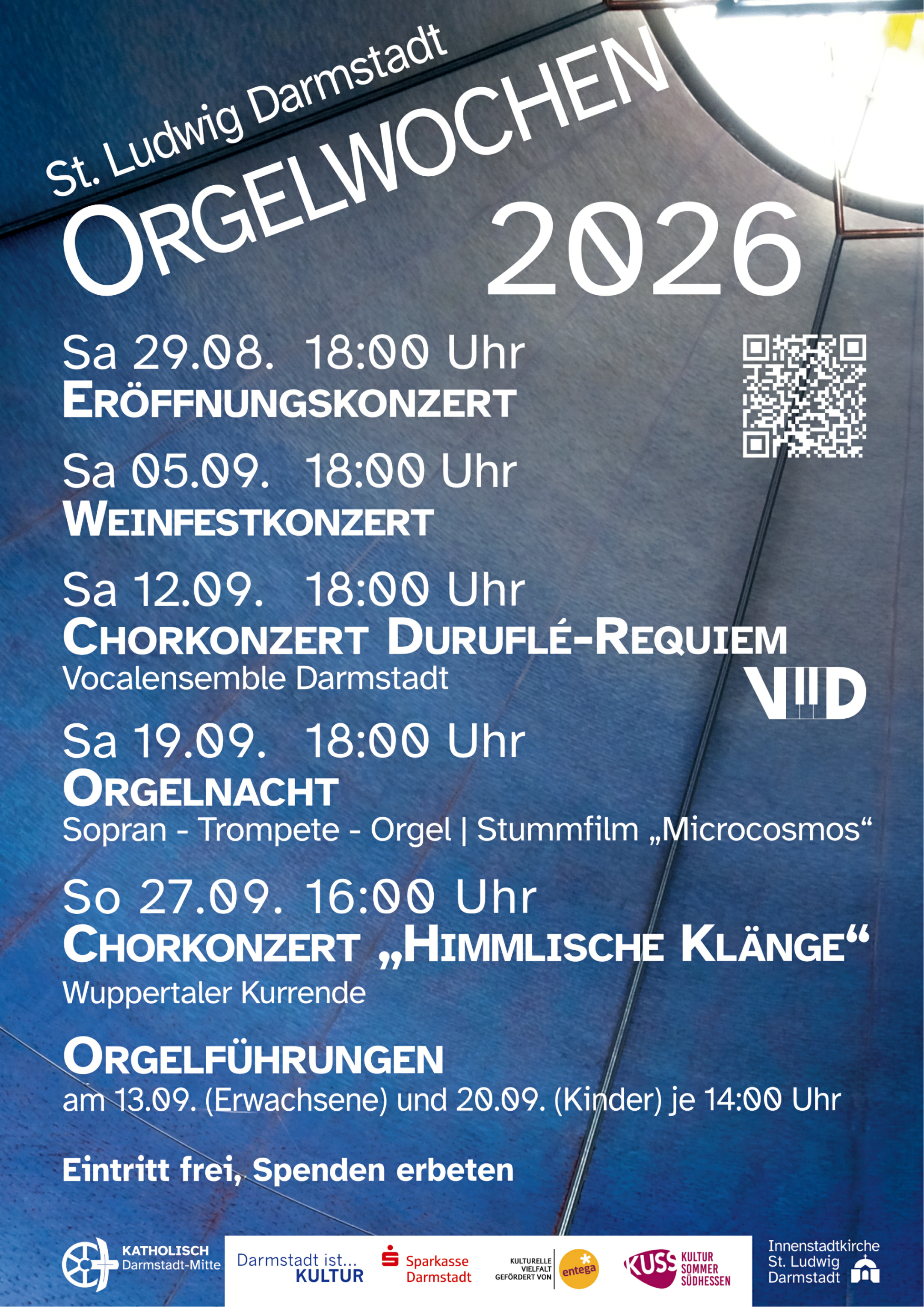Plakat Orgelwochen 2026