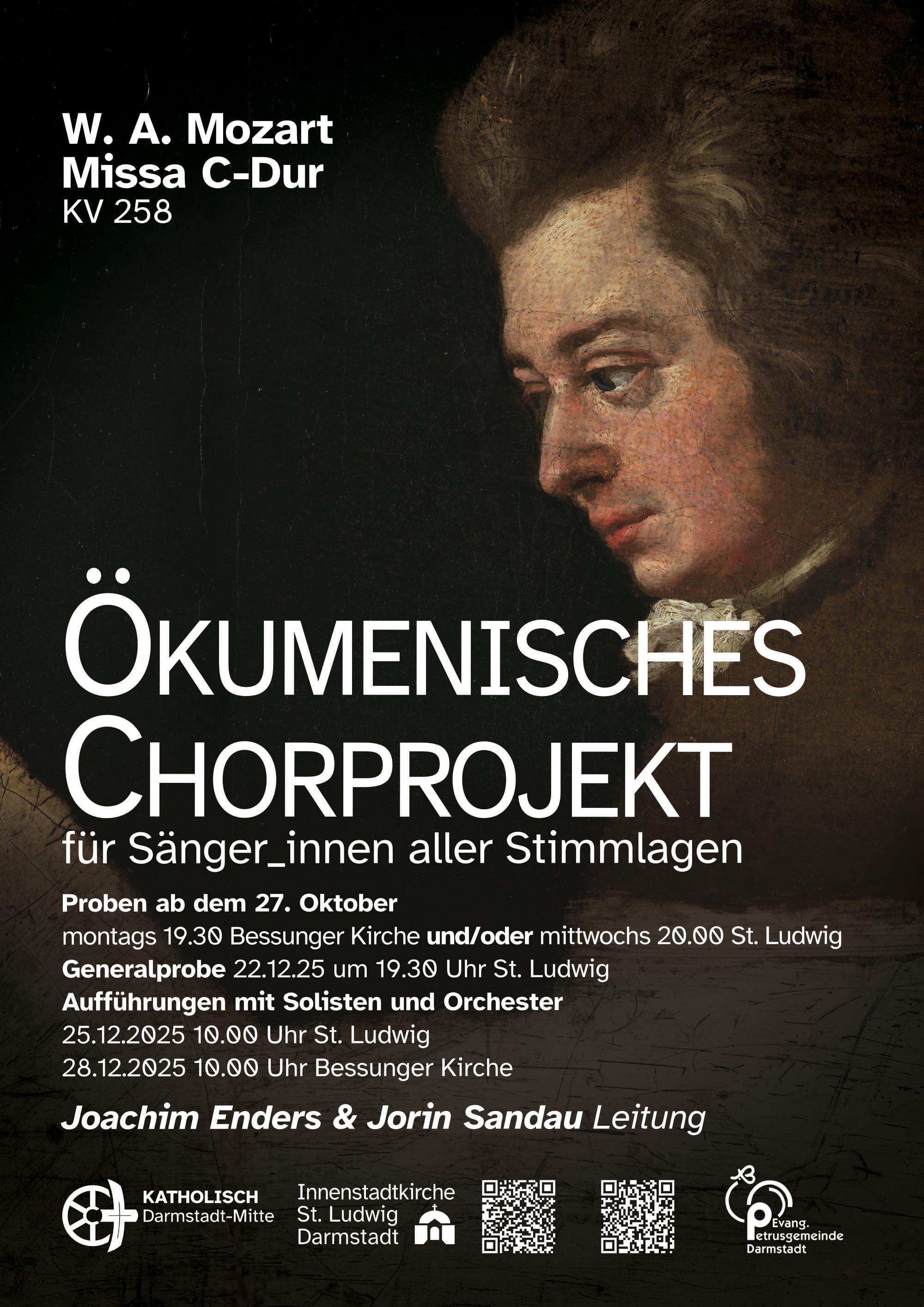 Plakat Chorprojekt Mozart