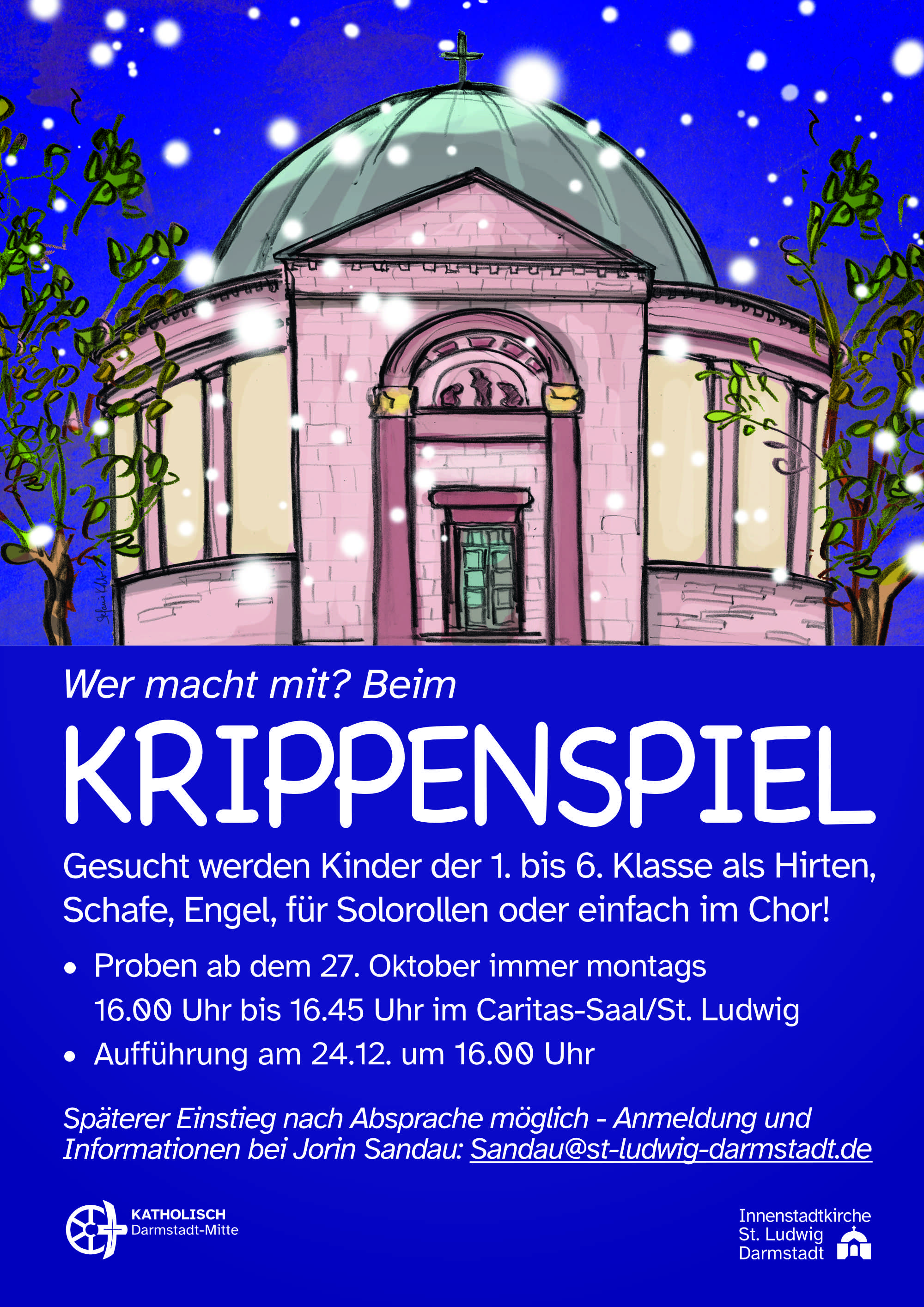 WEB Plakat Einladung Krippenspiel (c) St.Ludwig Darmstadt
