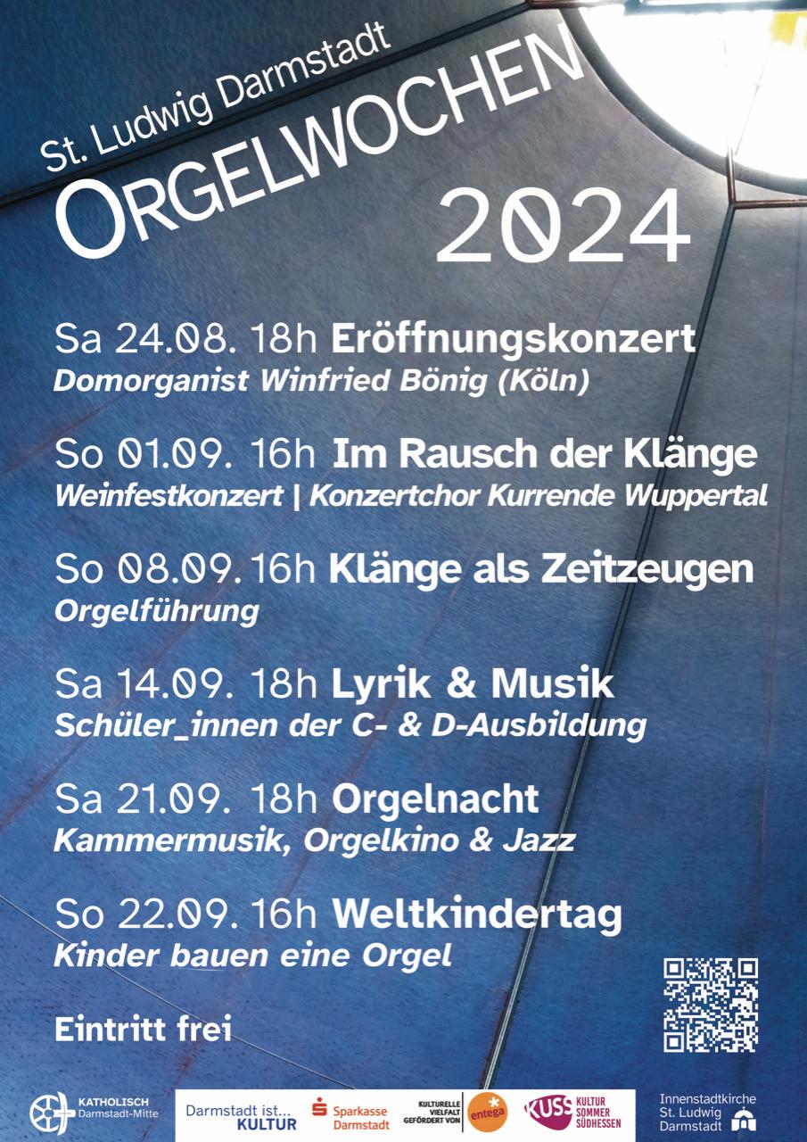 Plakat Orgelwochen 2024