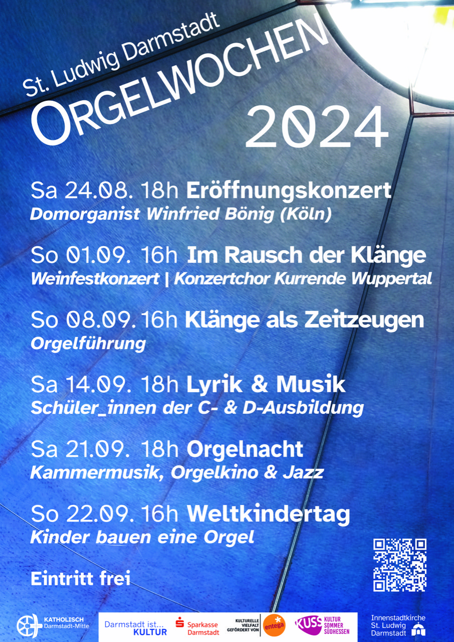 Plakat Orgelwochen 2024 (c) St.Ludwig Darmstadt
