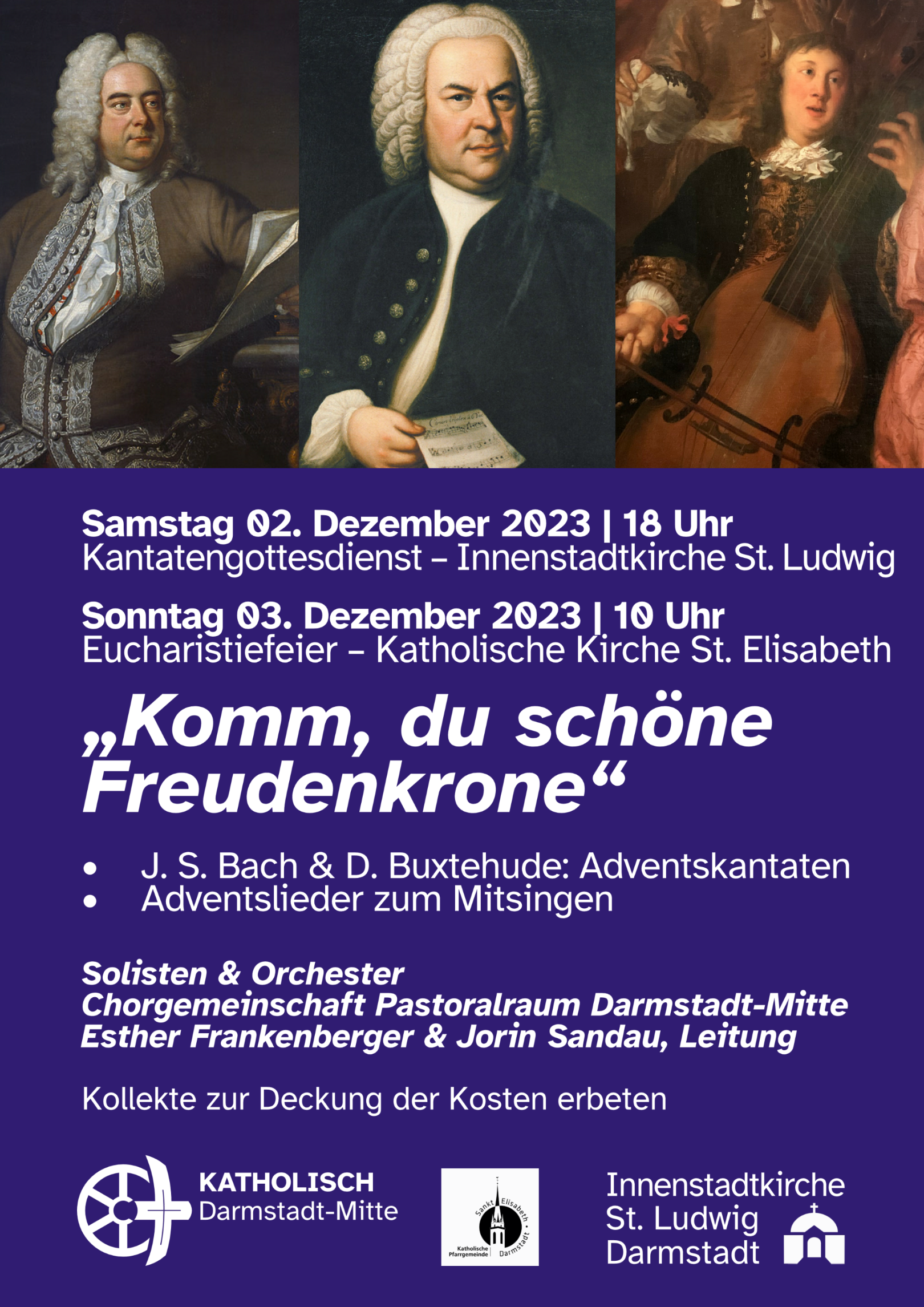 Plakat BWV 61 und Buxtuhude (c) St.Ludwig Darmstadt