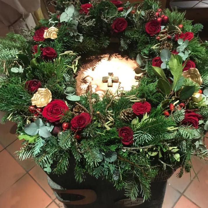 Taufbecken an Weihnachten 2022