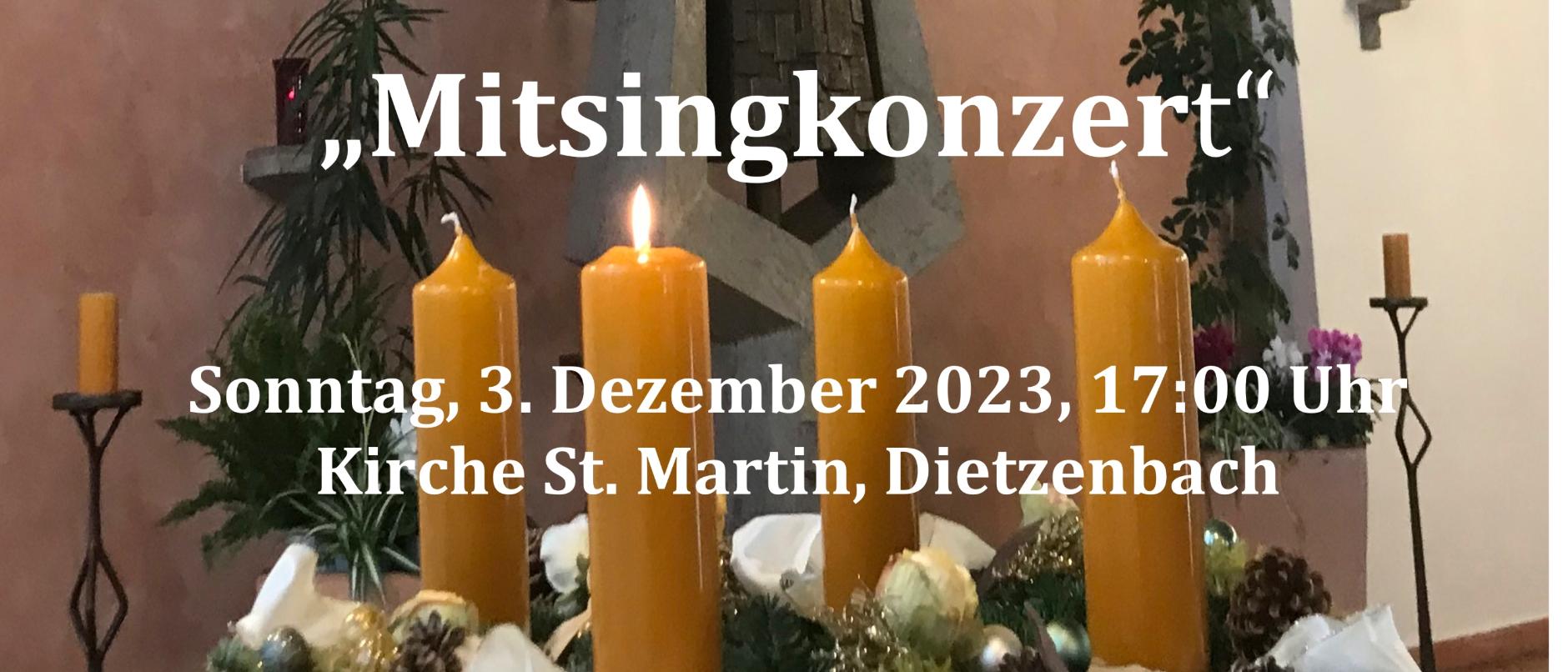Kirchenchor_Mitsingkonzert (c) Kirchenchor St. Martin
