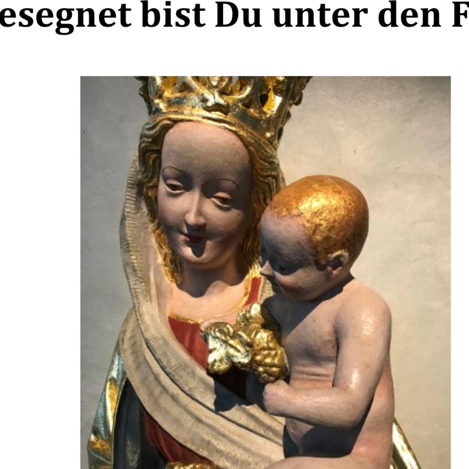 2025_05_30_Plakat2_Wortgottesfeier_Maria_„Gesegnet bist Du unter den Frauen (c) Pfarrgemeinde St Martin
