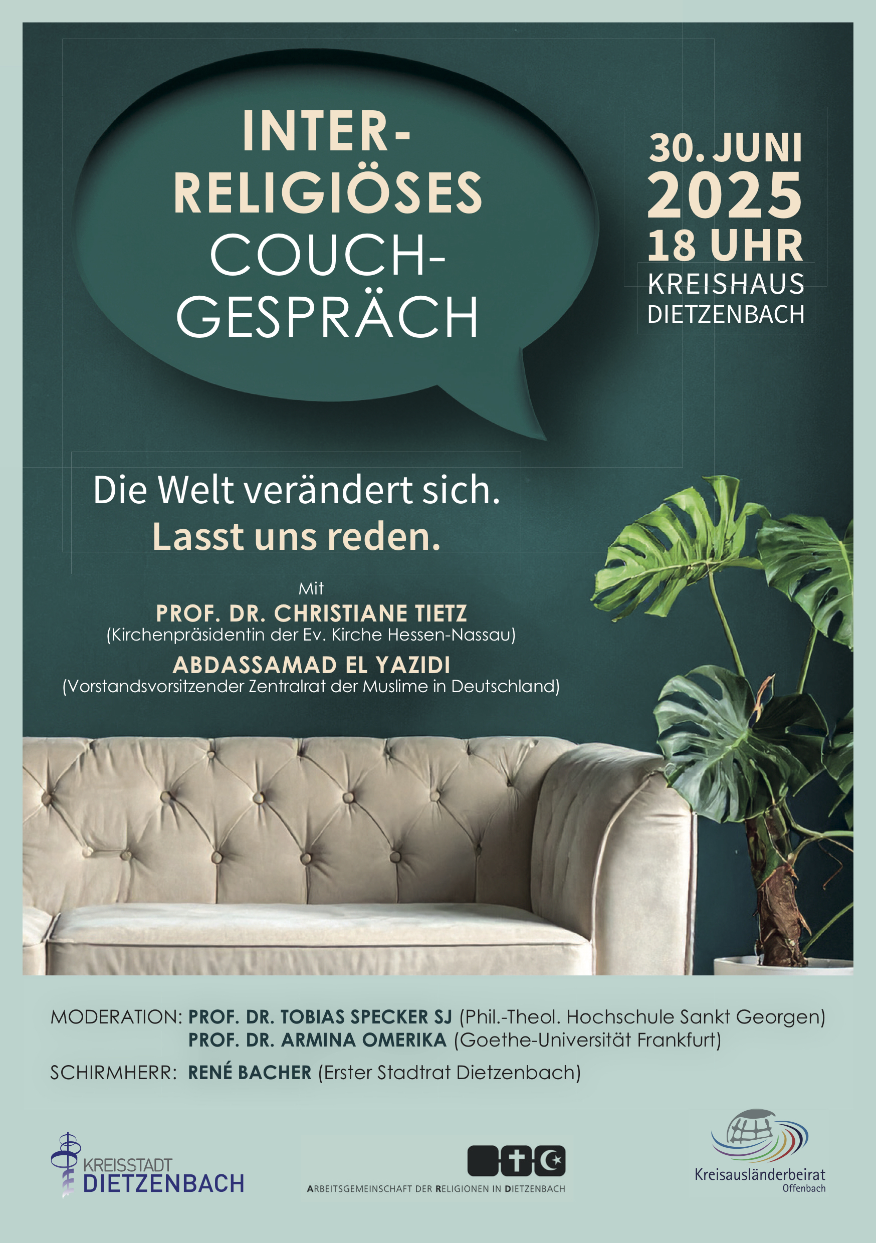 2025_06_30_Interreligiöses Couchgespräch 30.06.25_Programm (c) Kreisstadt Dietzenbach, ARD, Ausländerbeirat