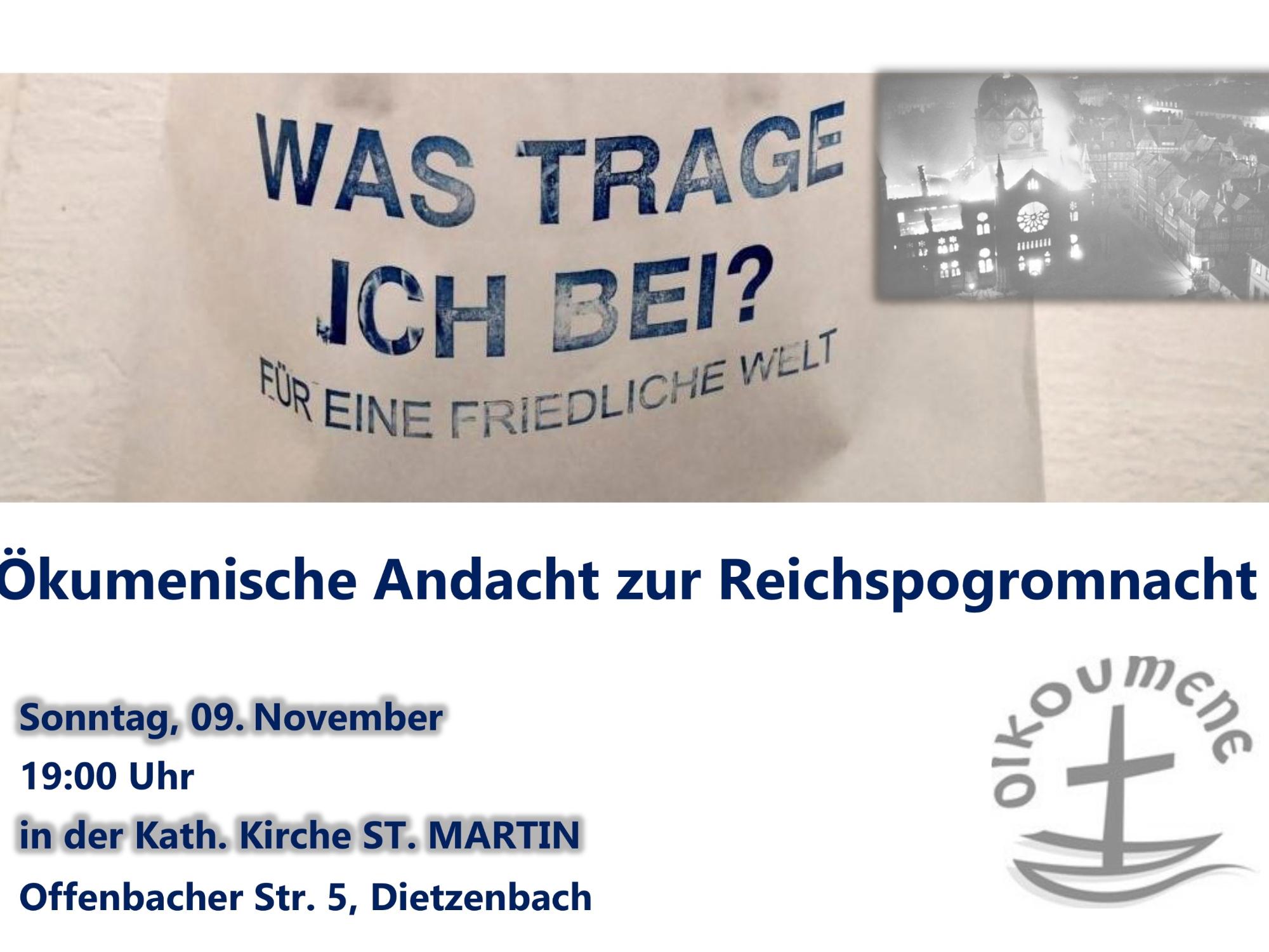 2025_Ökumenische Andacht zur Reichspogromnacht (c) Pfarrei St. Martin