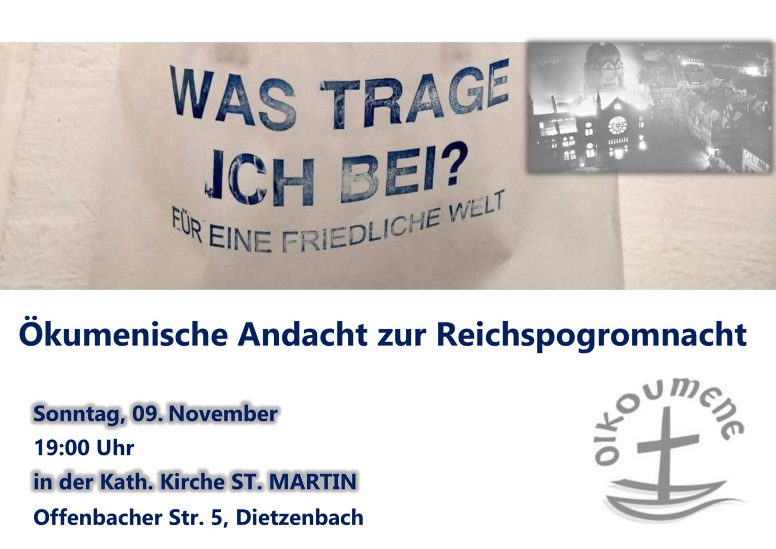 2025_Ökumenische Andacht zur Reichspogromnacht (c) Pfarrei St. Martin