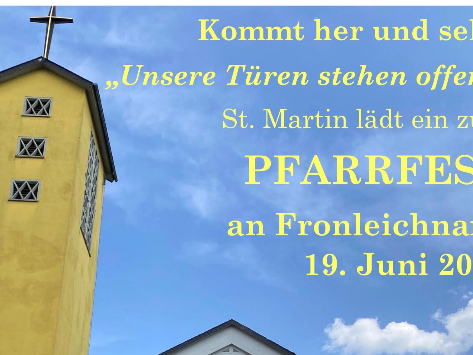 2025_Plakat_Pfarrfest_ (c) Pfarrgemeinde St. Martin