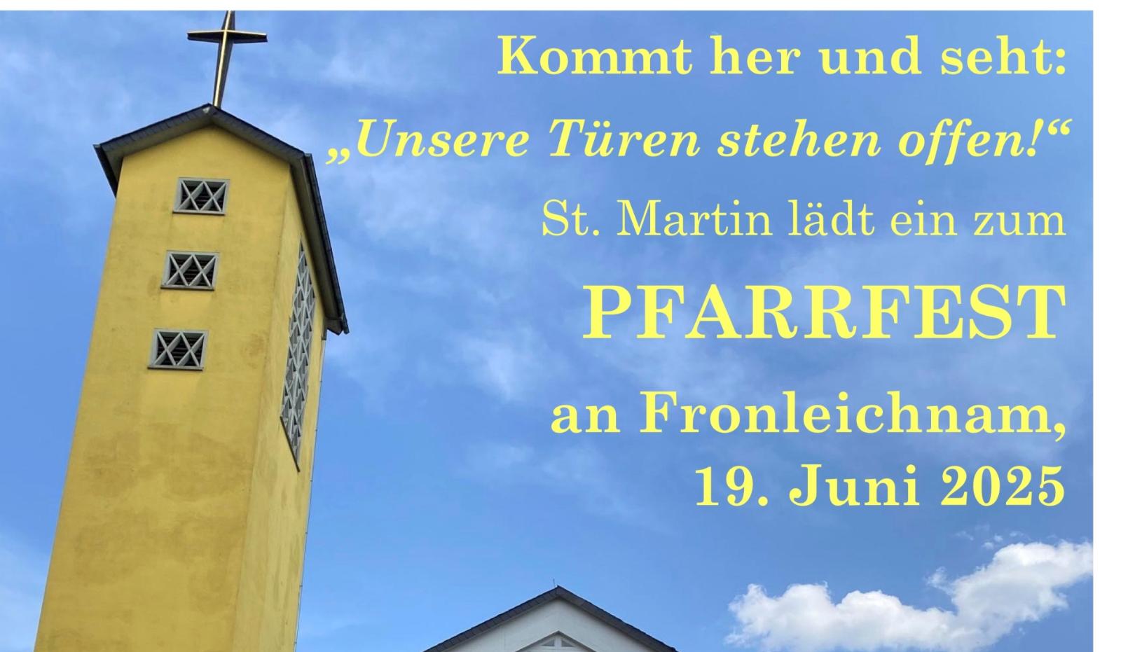 2025_Plakat_Pfarrfest_ (c) Pfarrgemeinde St. Martin
