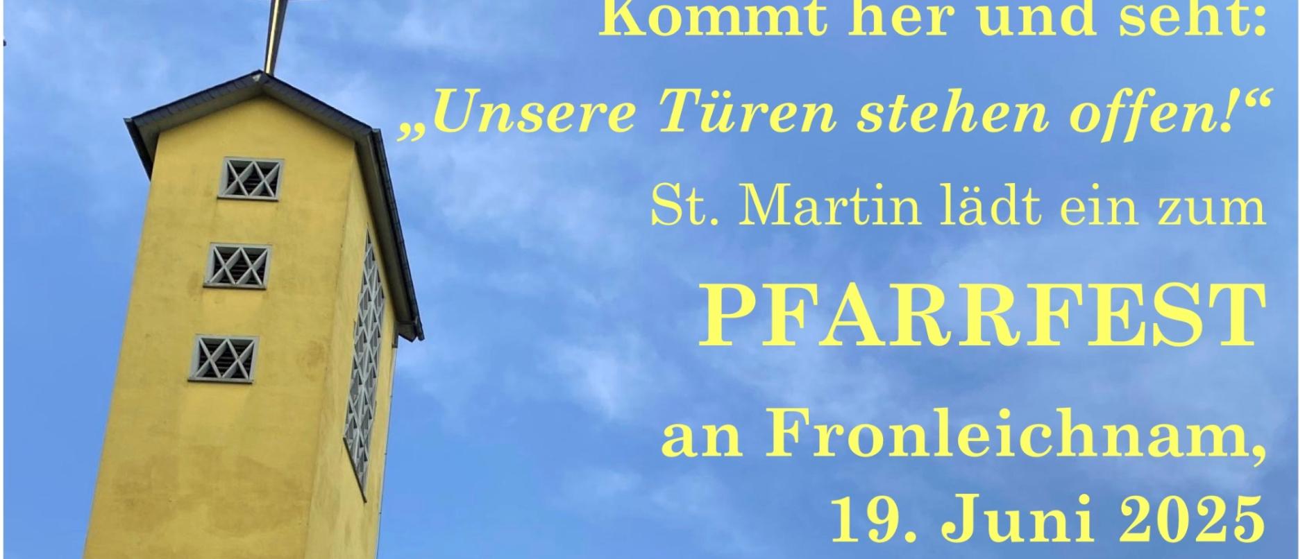 2025_Plakat_Pfarrfest_ (c) Pfarrgemeinde St. Martin