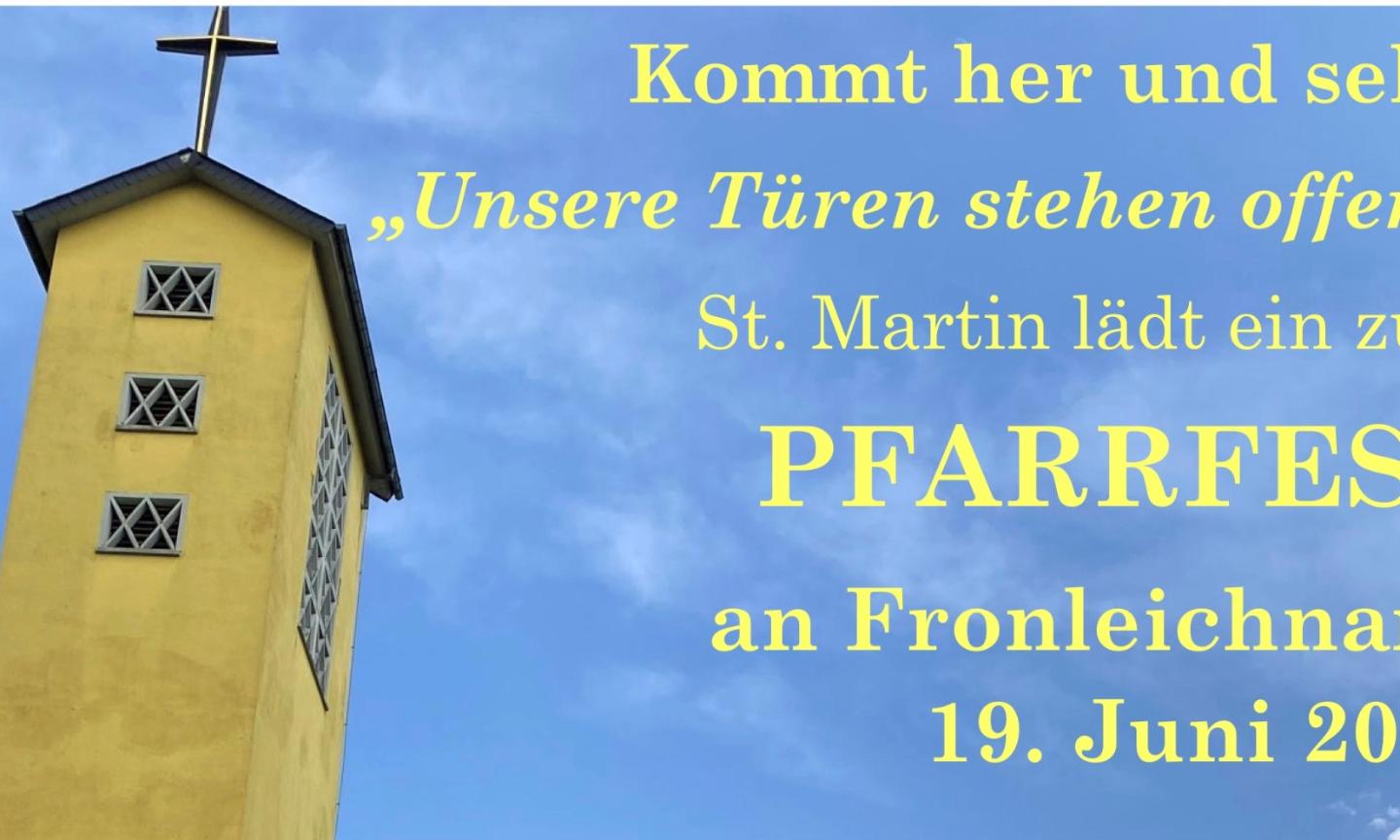 2025_Plakat_Pfarrfest_ (c) Pfarrgemeinde St. Martin