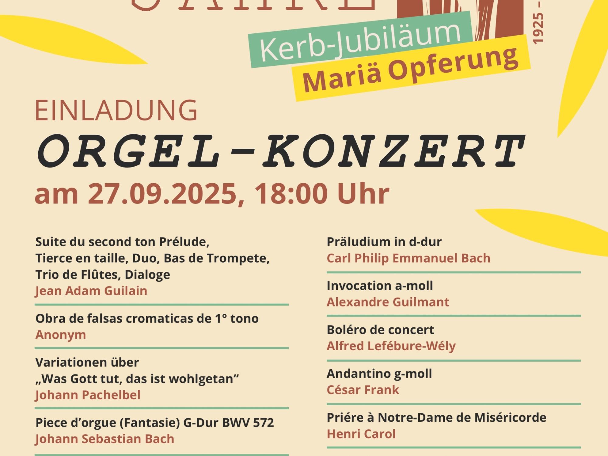 250827_maria-opferung-plakat-orgelkonzert_Spende (c) Pfarrgemeinde Mariä Opferung
