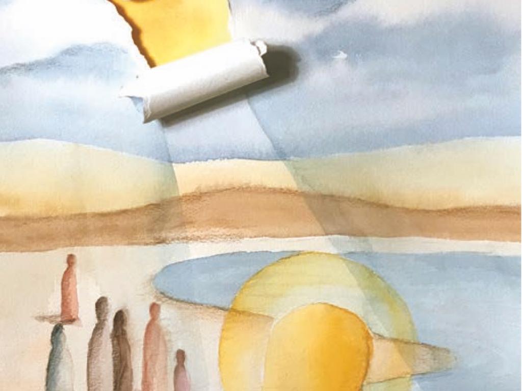Edith Hemberger, Taufe Jesu (c) Edith Hemberger, brot und bibel