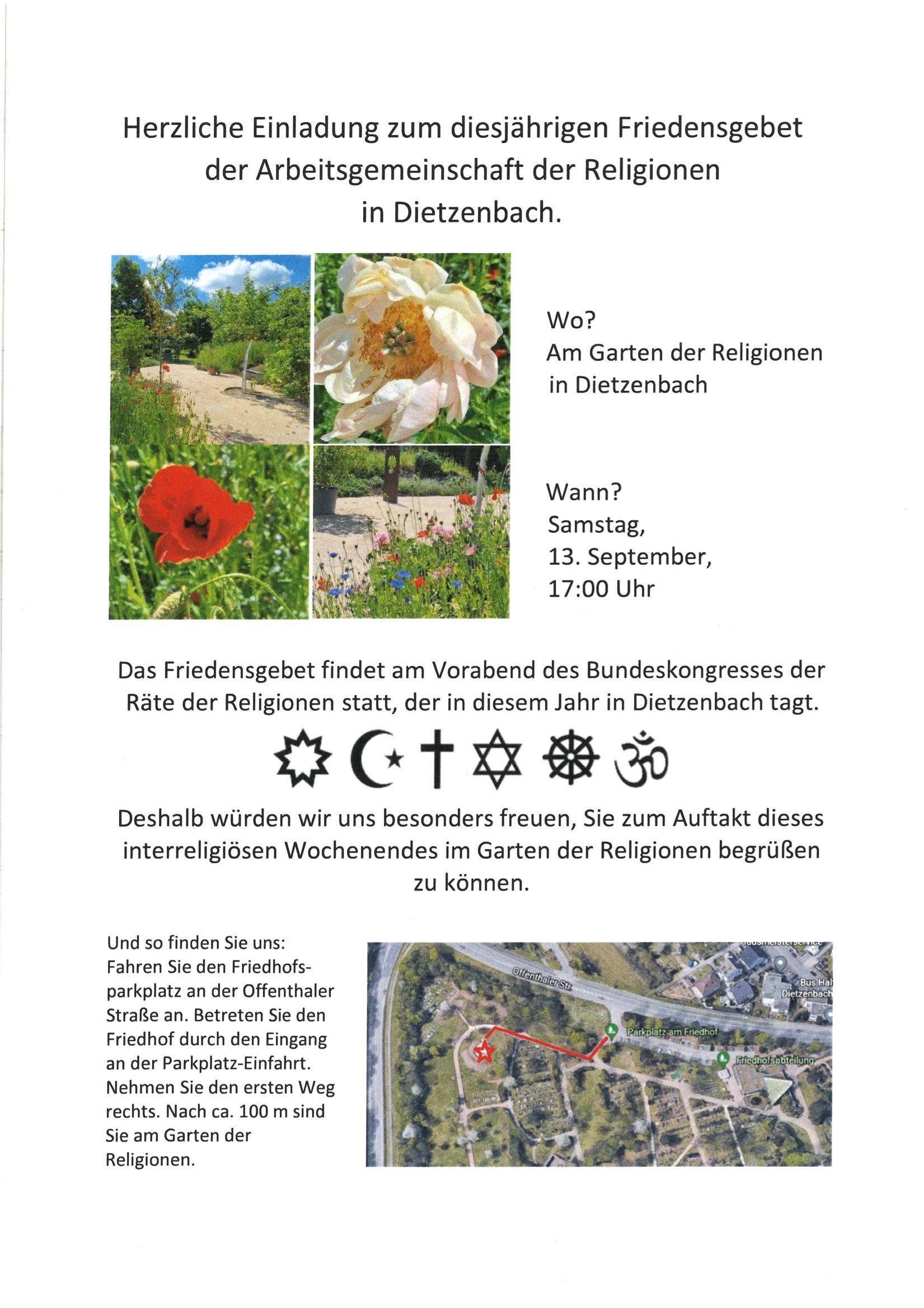 Einladung 2025 (c) Arbeitsgemeinschaft der Religionen Dietzenbach