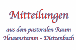 Mitteilungen-Pastoraler-Raum (c) Pfarrgruppe Heusenstamm