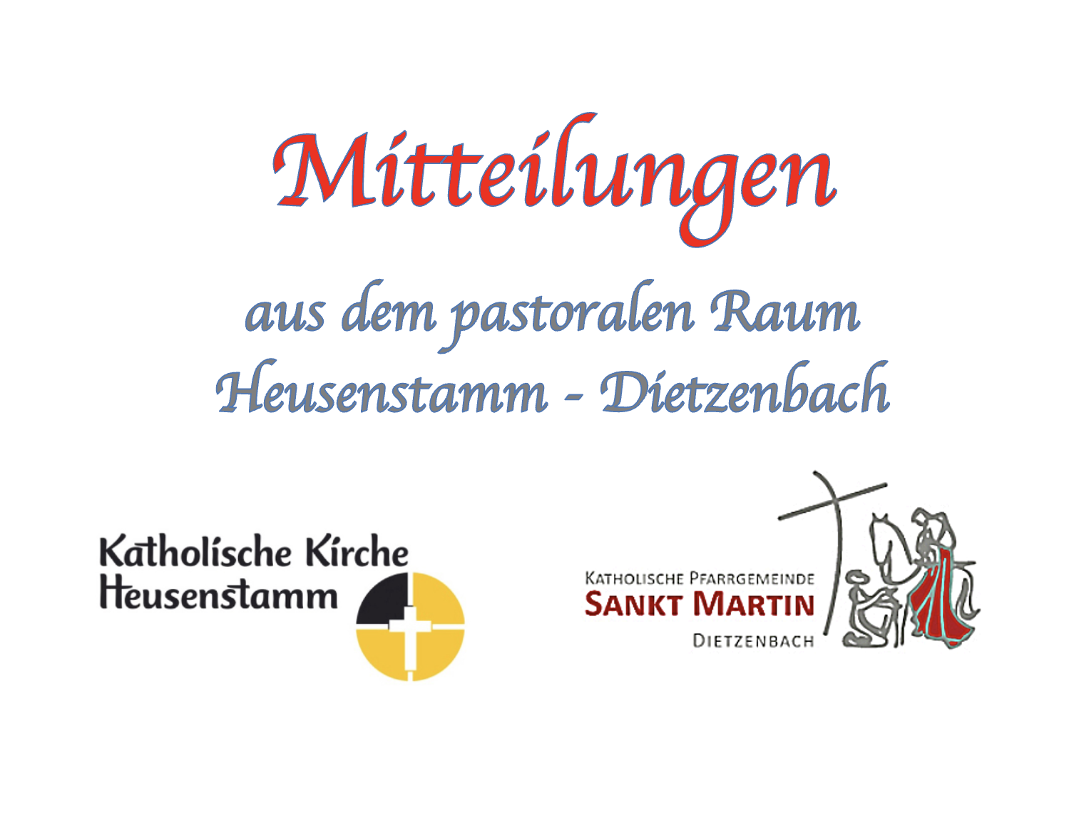 Mitteilungen aus dem pastoralen Raum (c) Pastoralraum Heusenstamm-Dietzenbach
