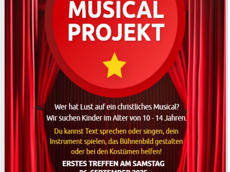 Plakat Musical 2025 (c) Kinderkirche Heusenstamm