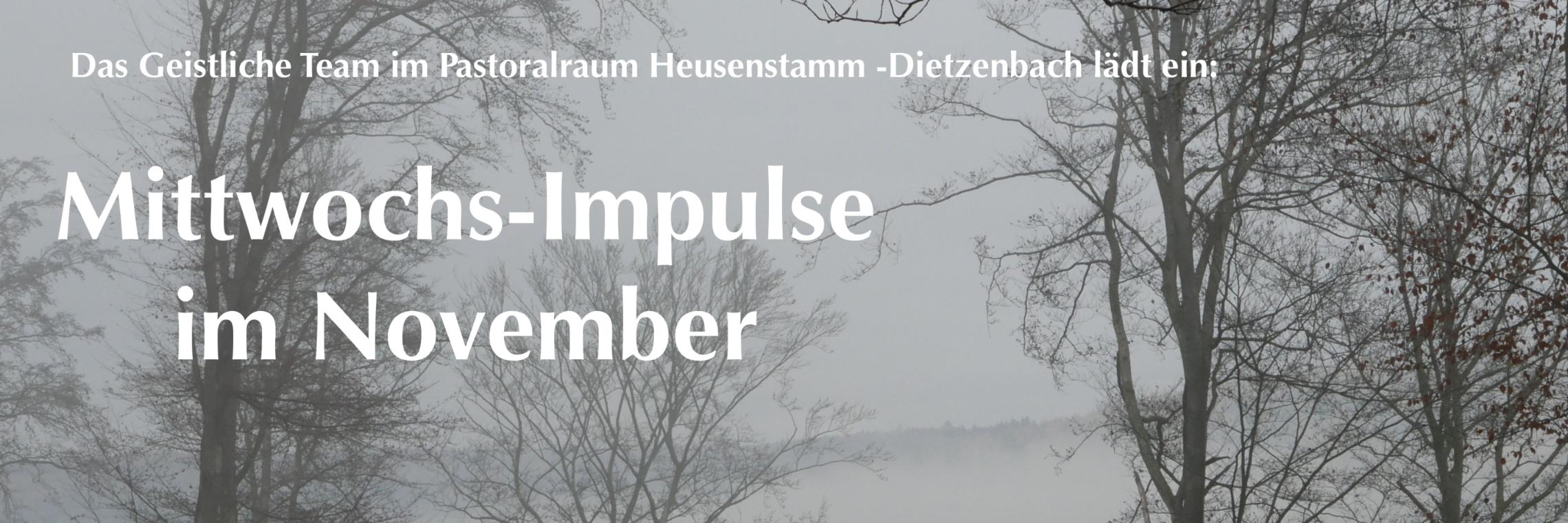 Plakat November-Impulse2 (c) Geistliches Team Heusenstamm-Dietzenbach