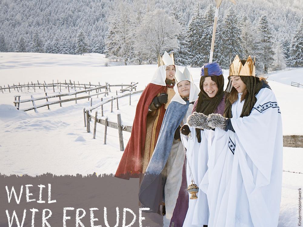 Sternsinger schenken Freude (c) Kindermissionswerk 'Die Sternsinger'