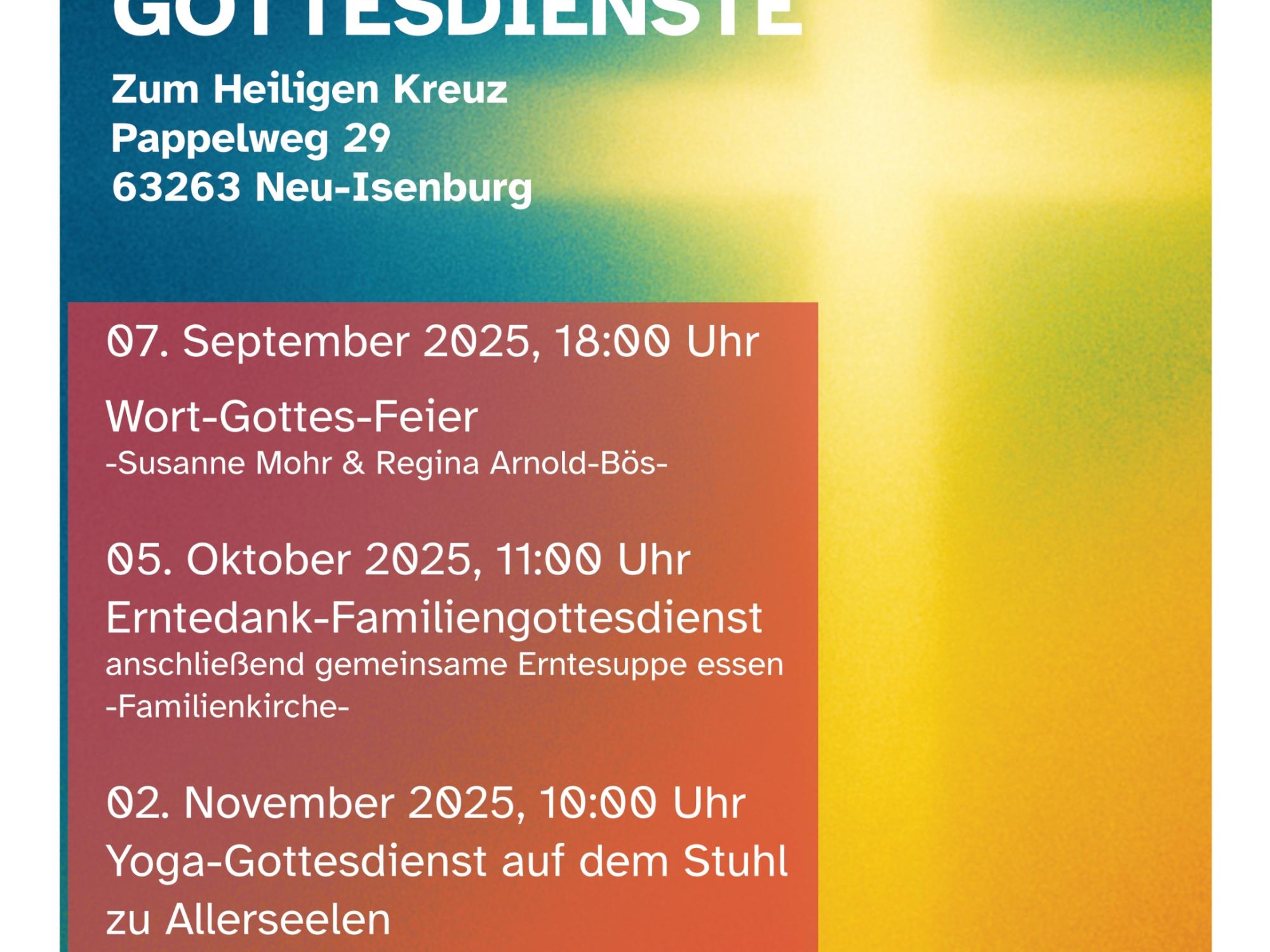 Besondere Gottesdienste