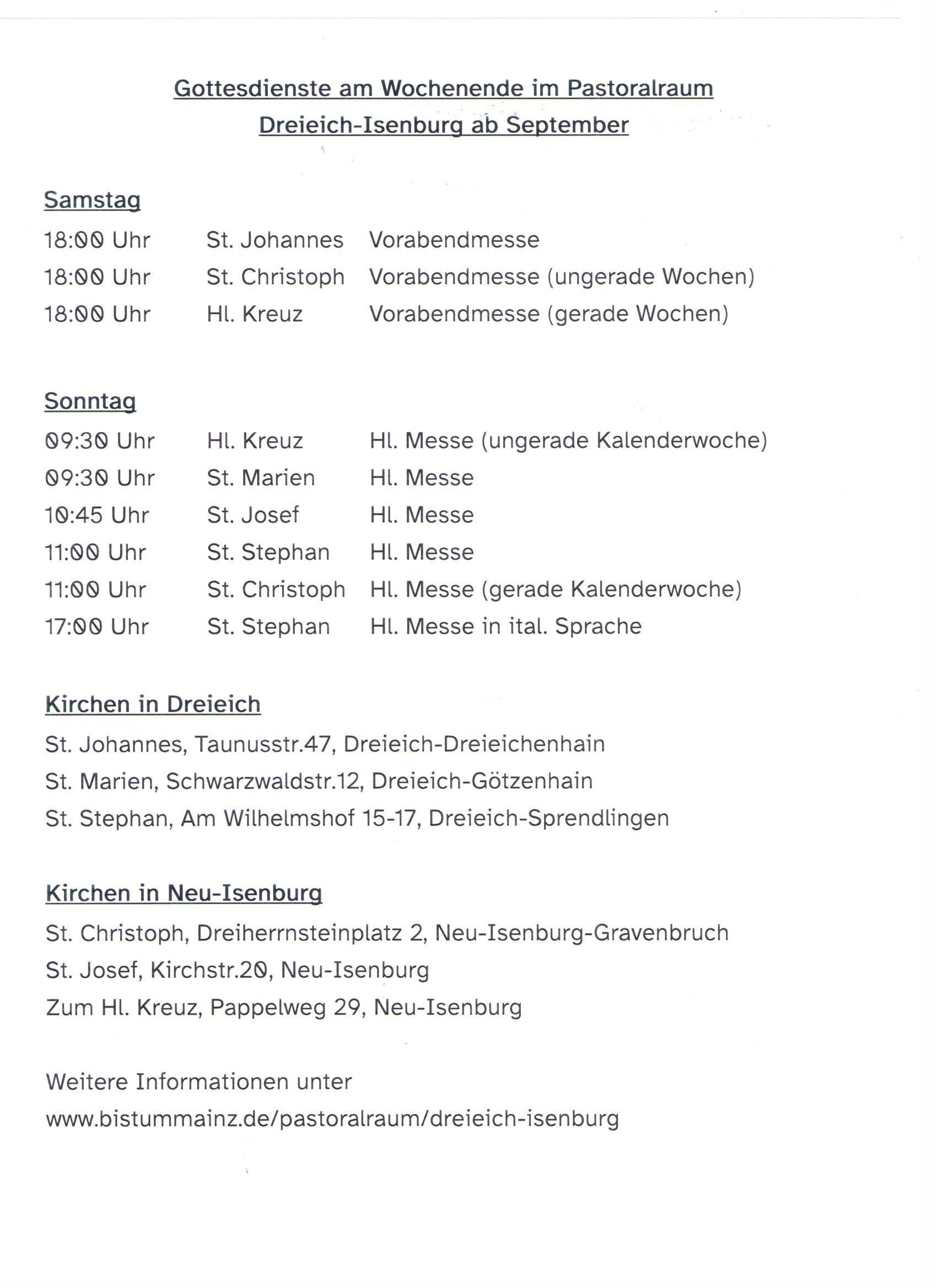 Pastoralraum Dreieich-Isenburg