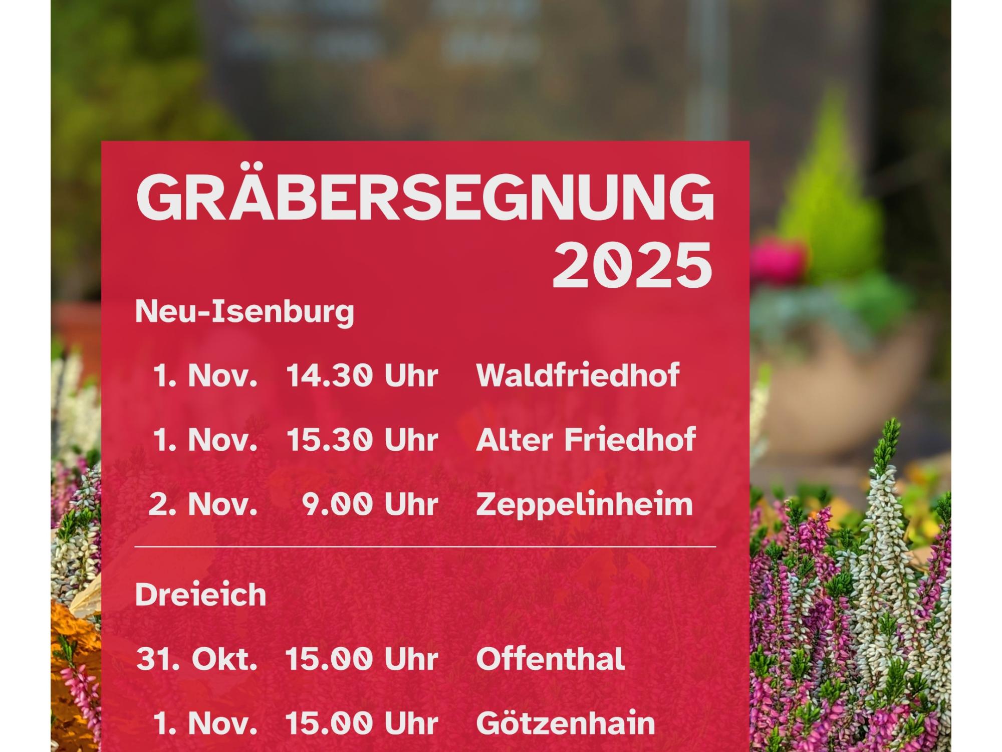 Gräbersegnungen 2025