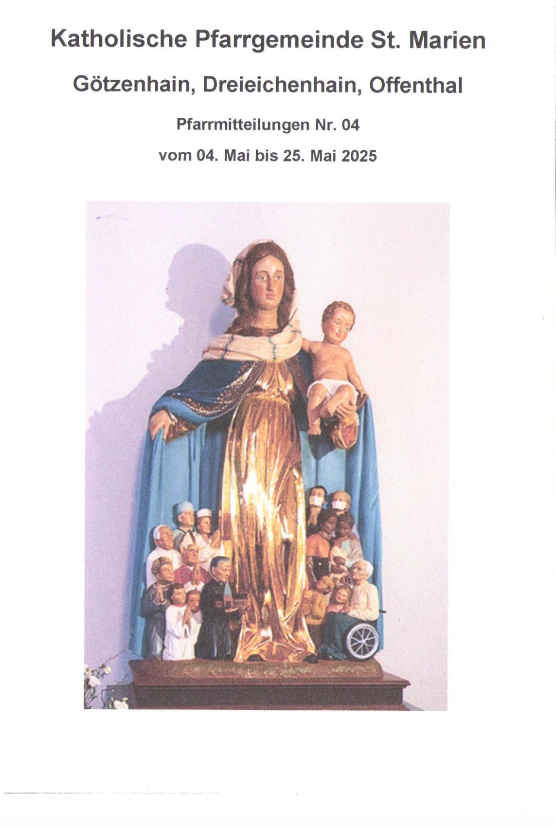 Pfarrbrief 04/2025 (c) Pfarrei St. Marien Götzenhain