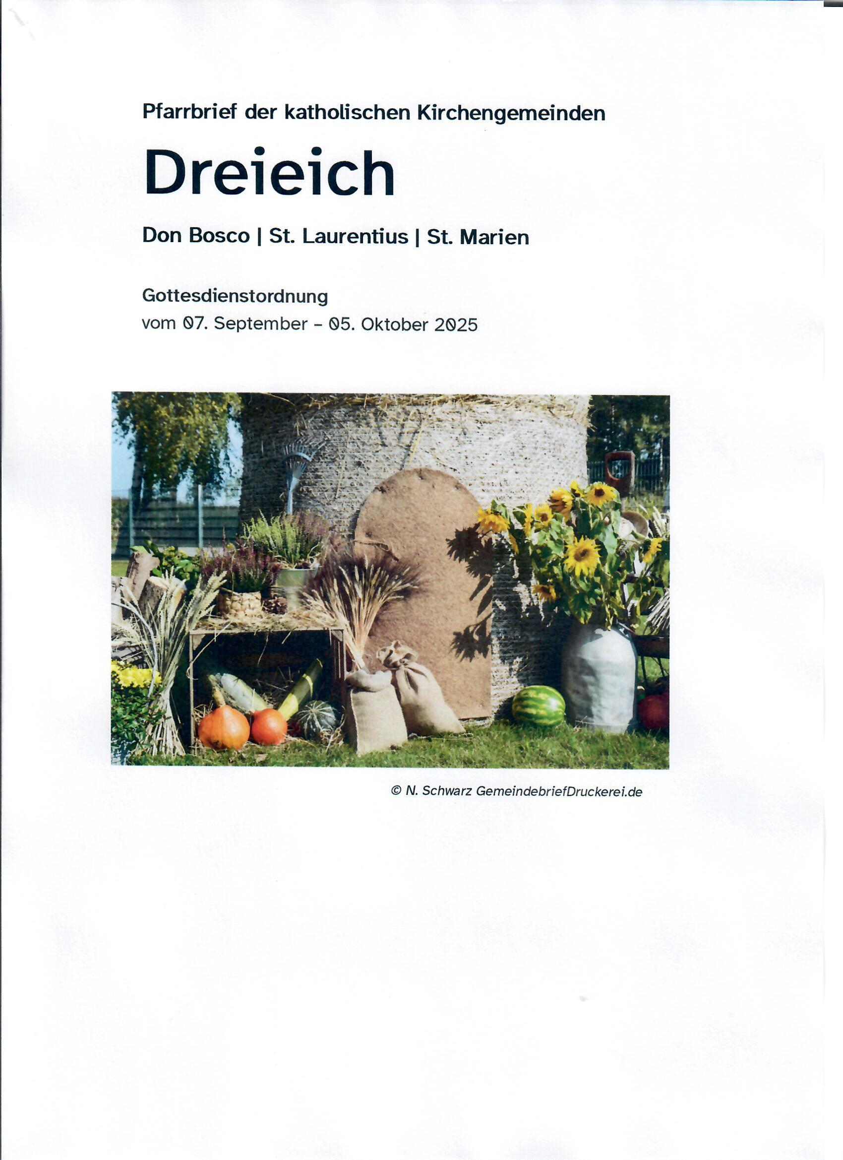 Pfarrbrief 09/2025