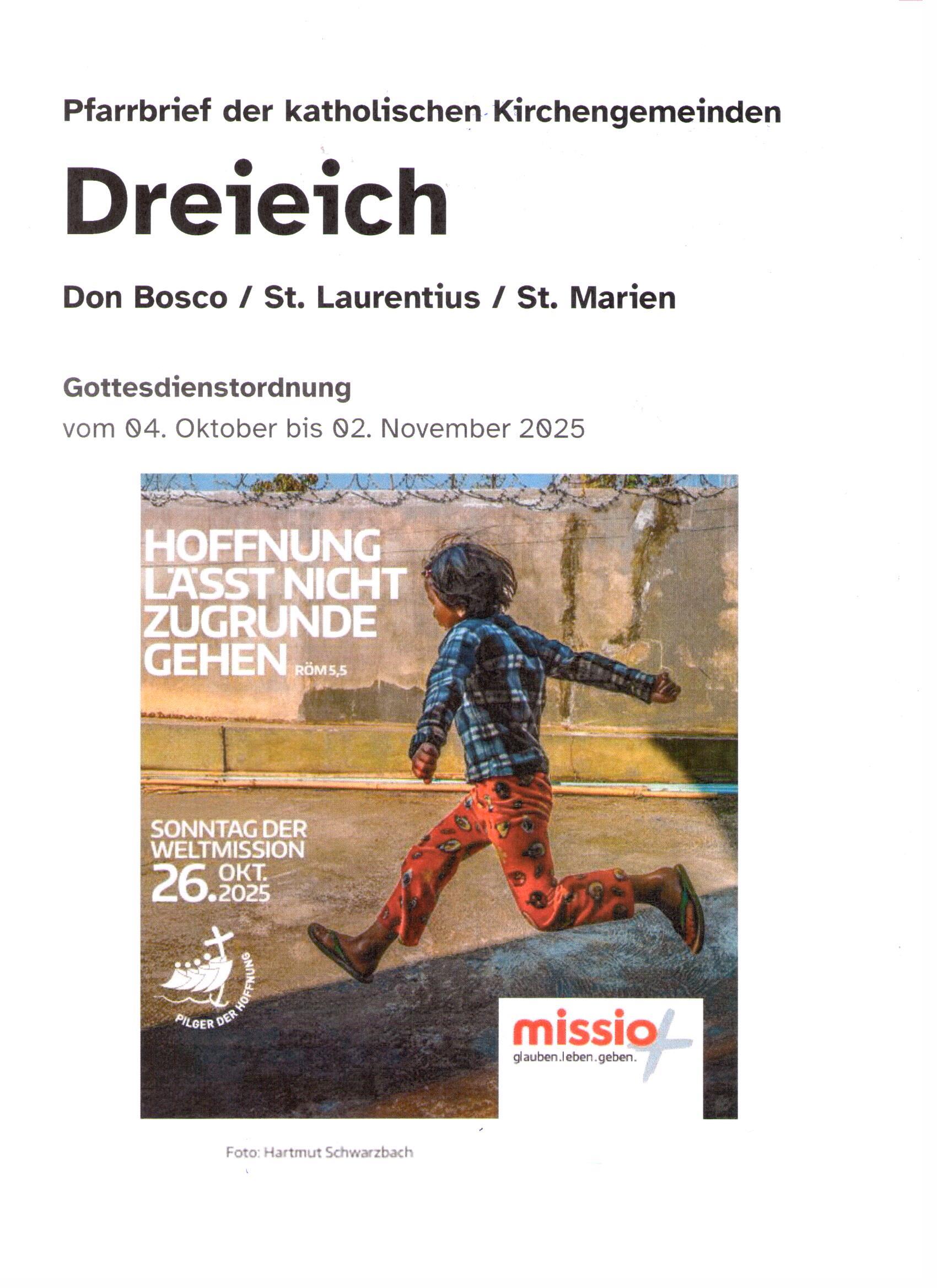 Pfarrbrief 10/2025 (c) Pfarrei St. Marien Götzenhain