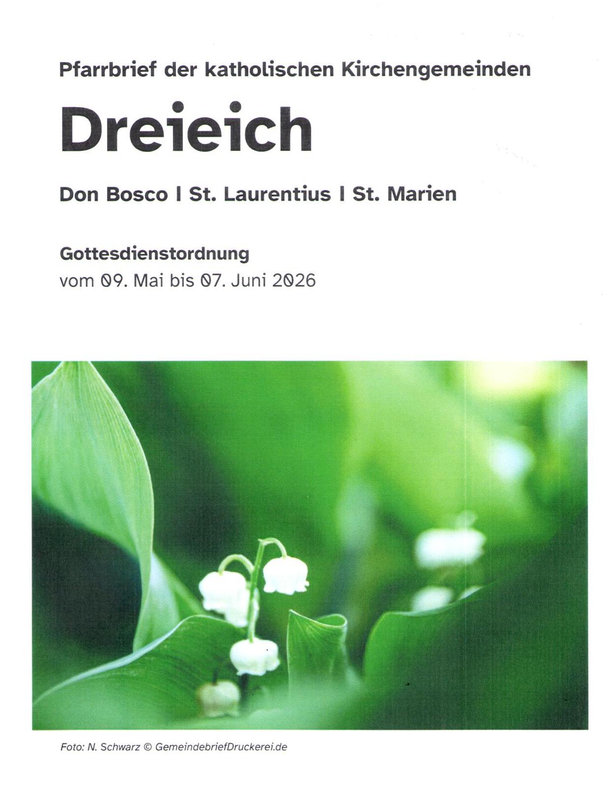 Pfarrbrief 05/2026 (c) Pfarrei St. Marien Götzenhain