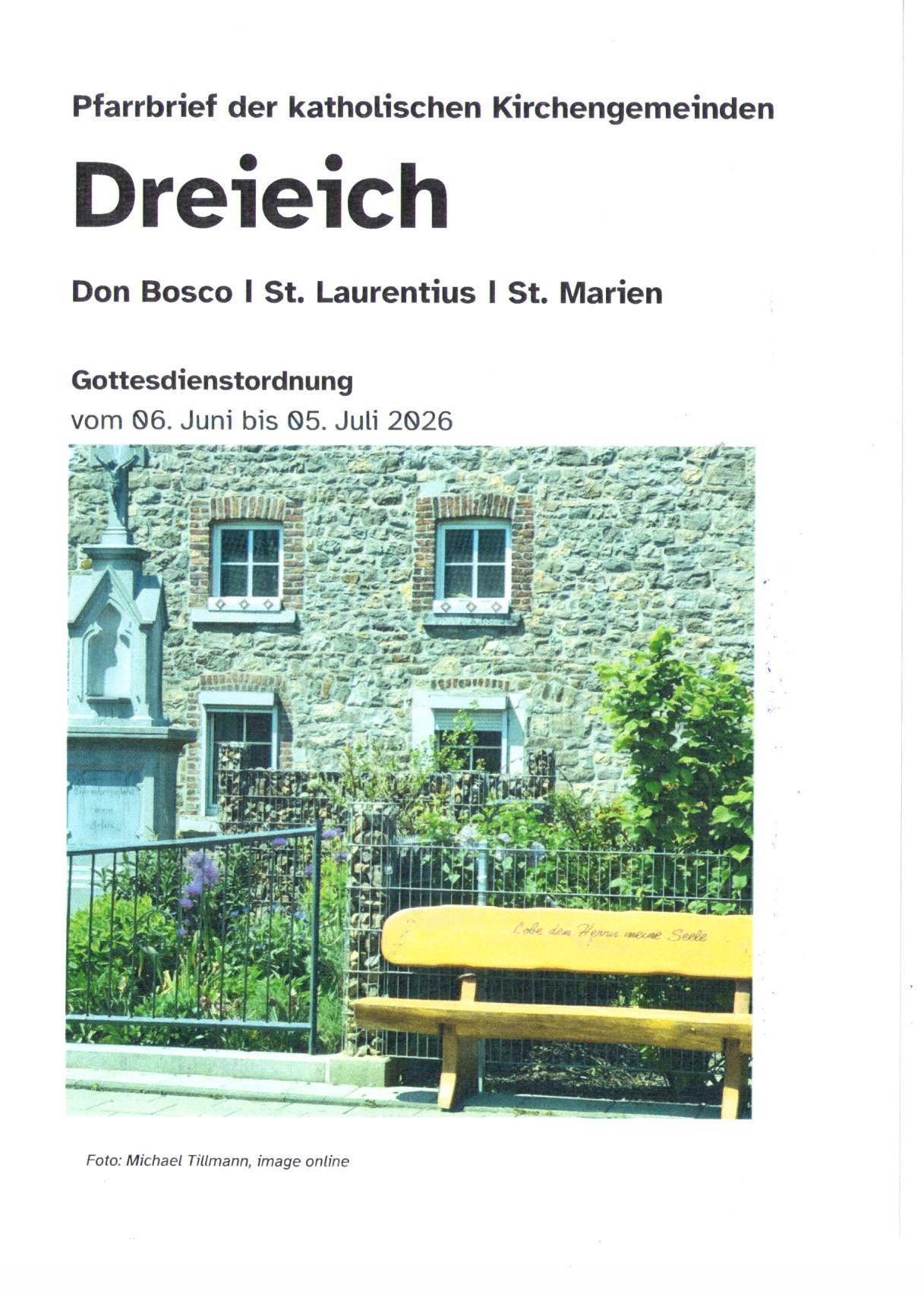 Pfarrbrief 06/2026 (c) Pfarrei St. Marien Götzenhain