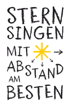 Slogan_Corona__Typo_Abstand_am_Besten (c) Sternsinger.de