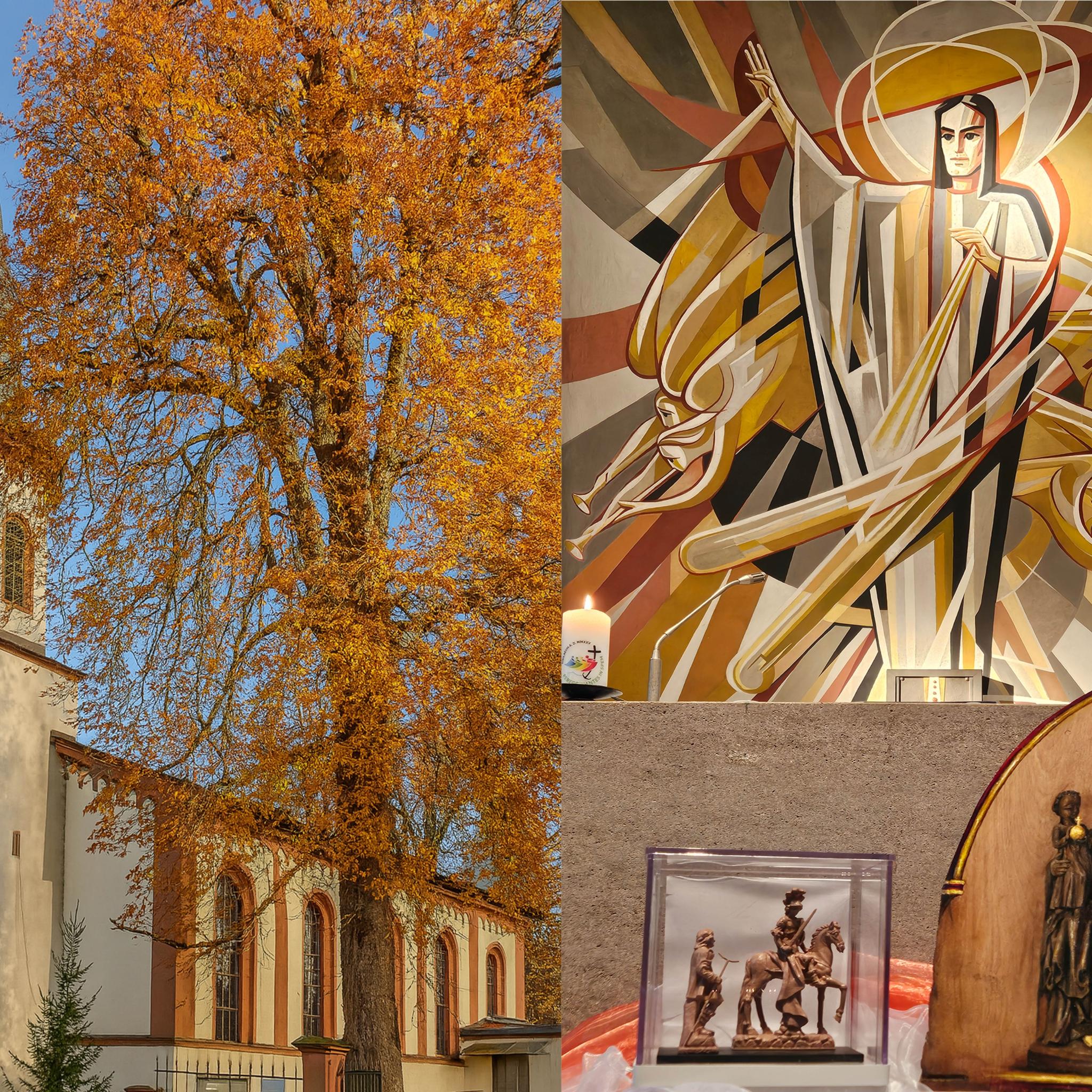 Collage mit Fotos aus der Pfarrkirche St. Sophia