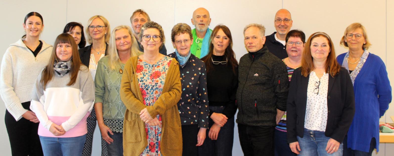 Teamfoto mit den Leitungen Ursula Klemm und Nadja Riss (c) Caritas