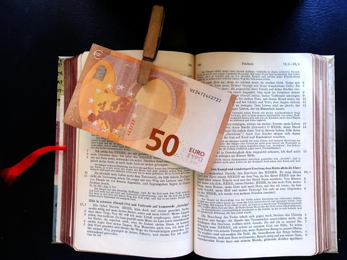 Bibel Entscheidungen Geld Glaube Gott Reichtum Verbindlichkeit