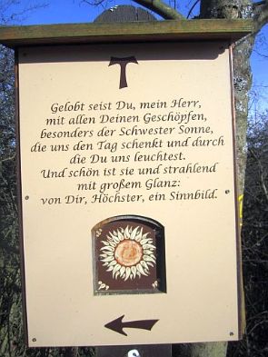 Meditationsweg Steinbach-Rehbach zum Sonnengesang des Hl. Franziskus (c) Peter Heiligenthal